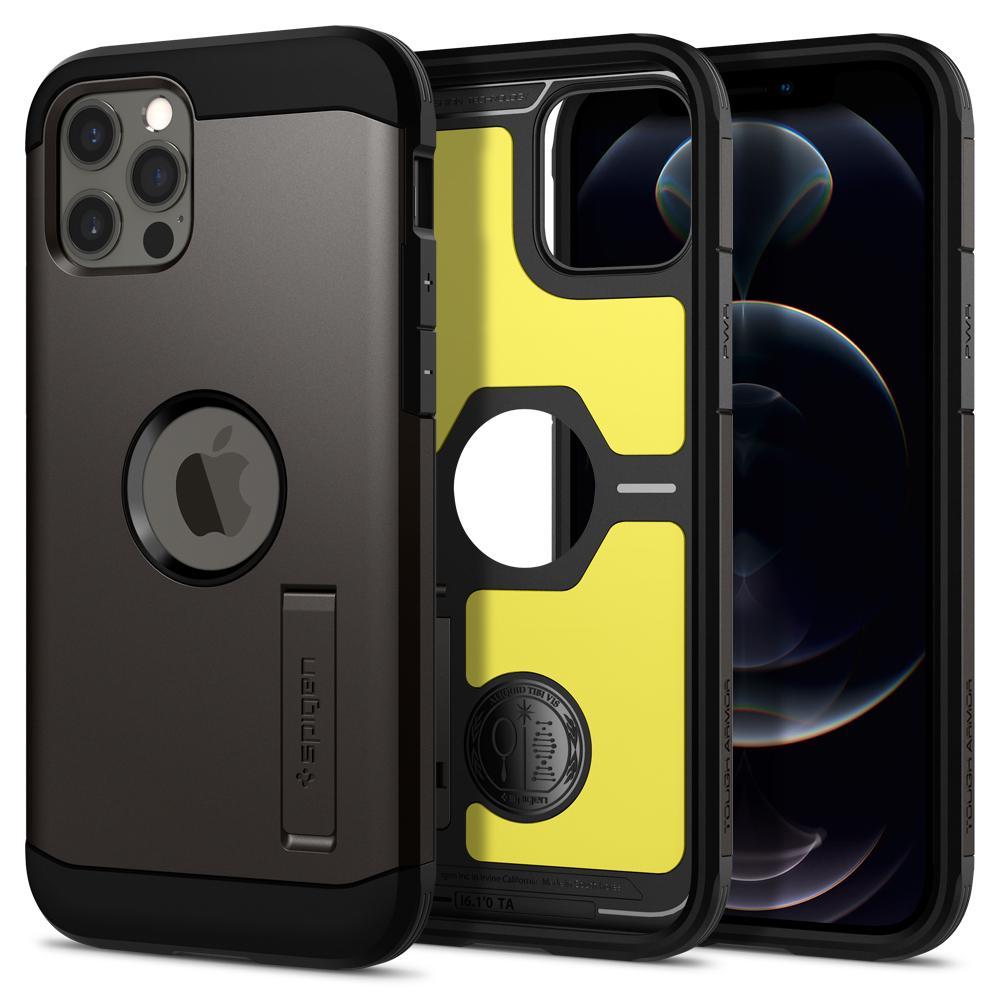 iPhone 12/12 Pro Case Tough Armor Gunmetal