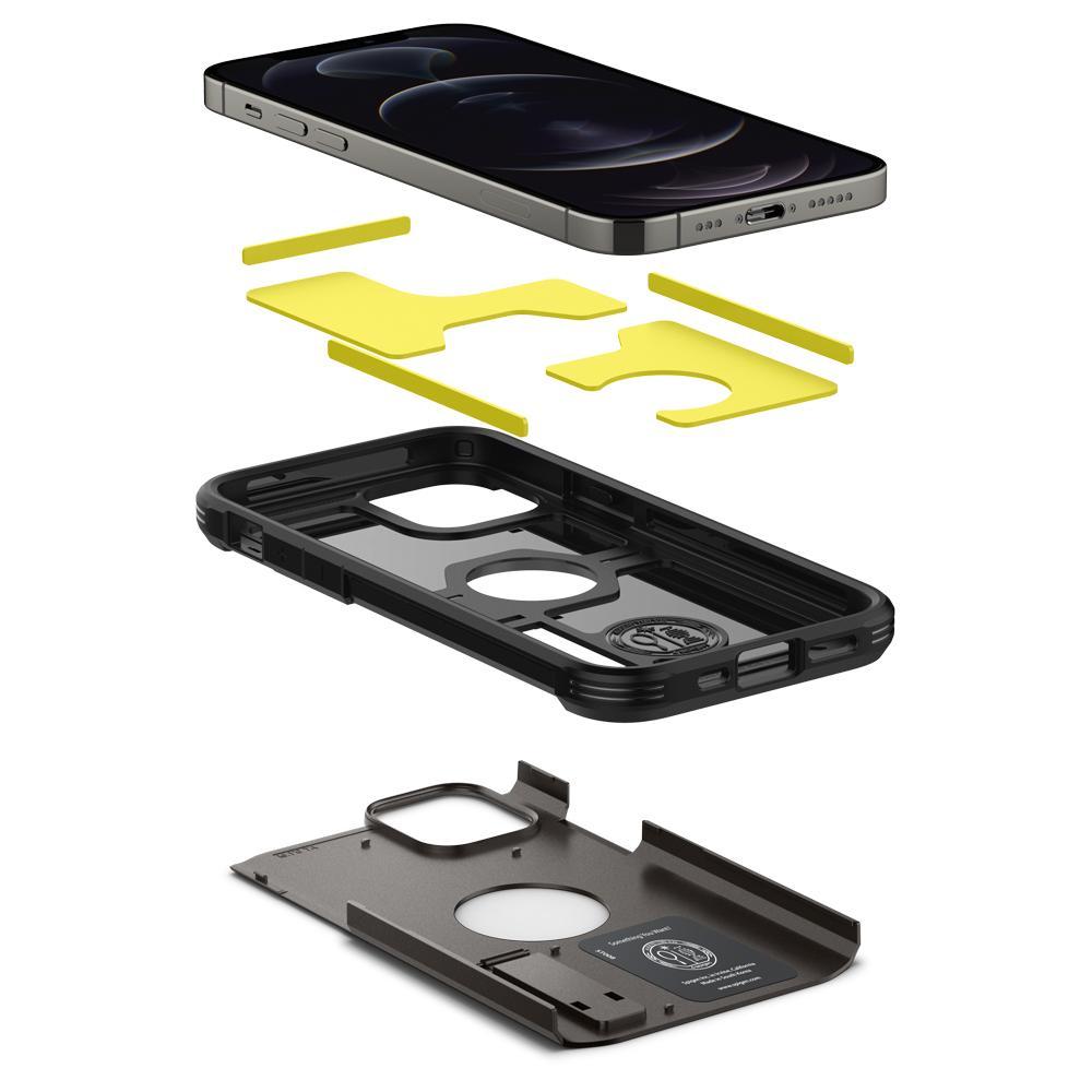 iPhone 12/12 Pro Case Tough Armor Gunmetal