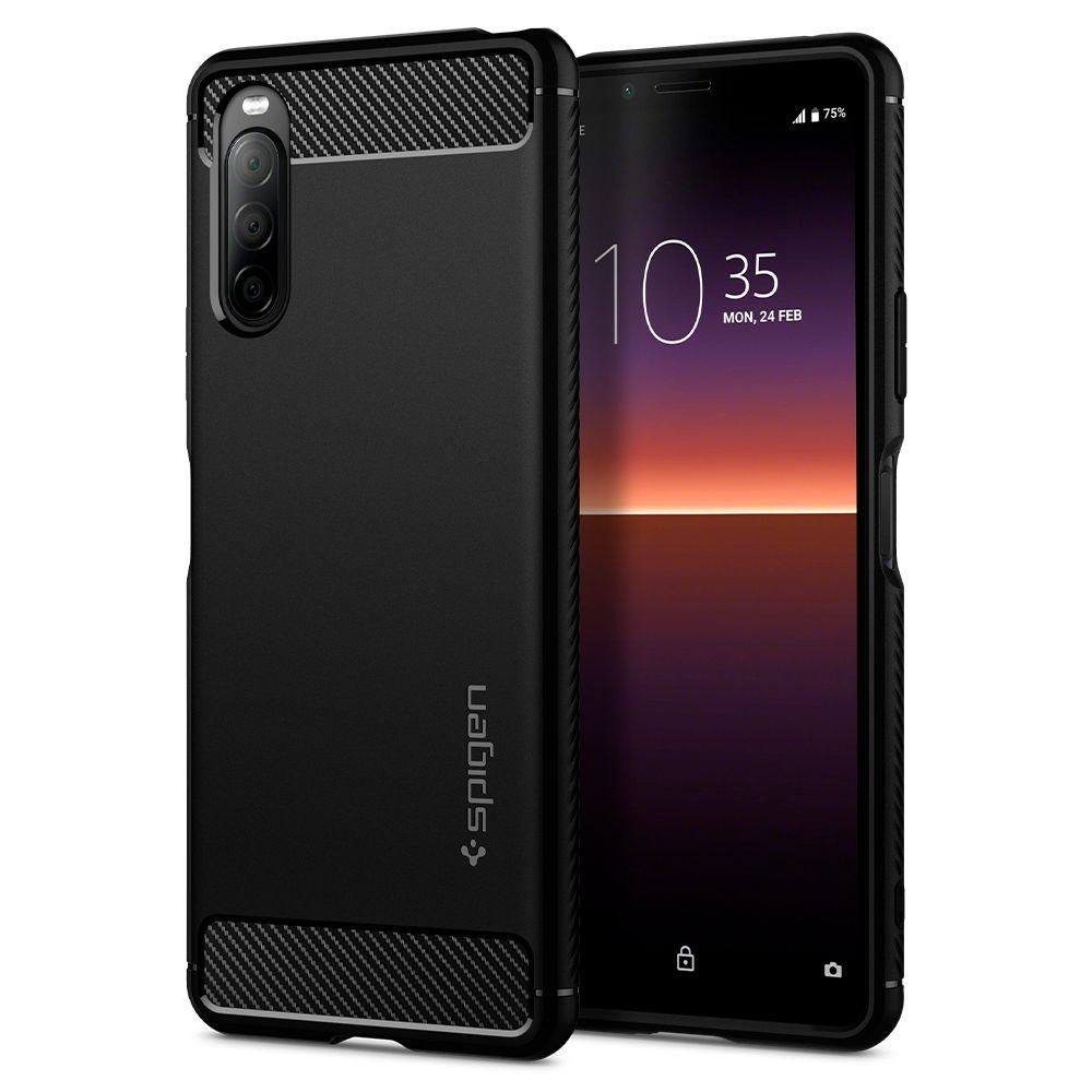 Sony Xperia 10 II Case Rugged Armor Black