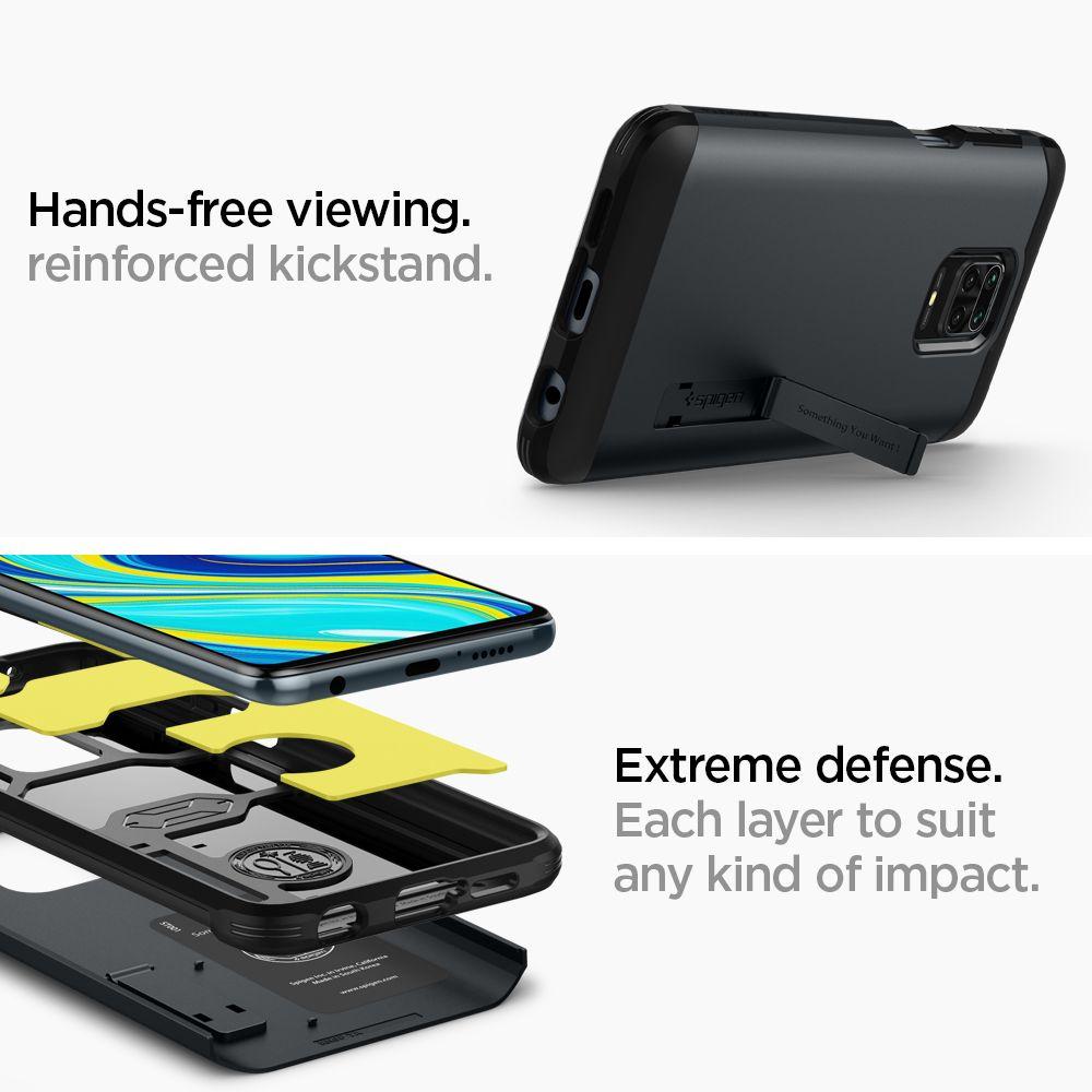 Xiaomi Redmi Note 9 Pro Case Tough Armor Black