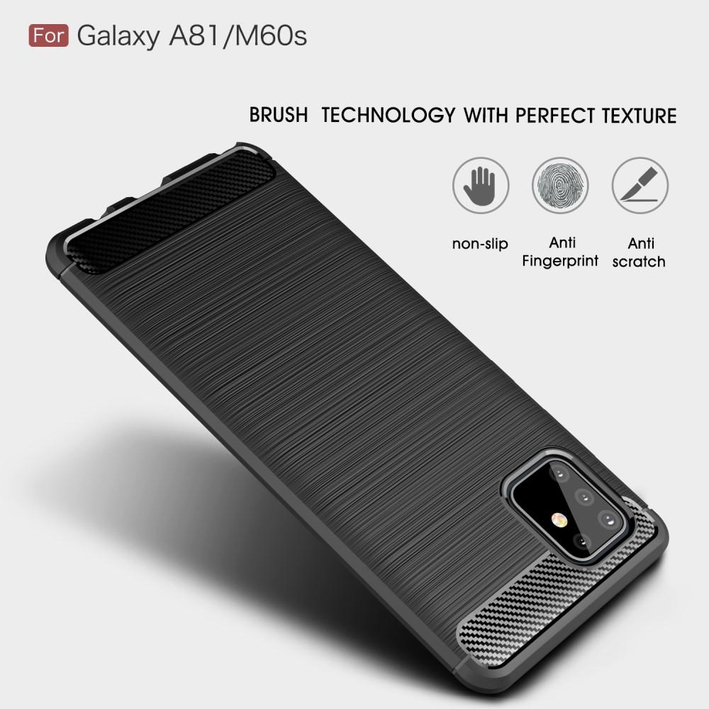 Brushed TPU Deksel Samsung Galaxy Note10 Lite Black