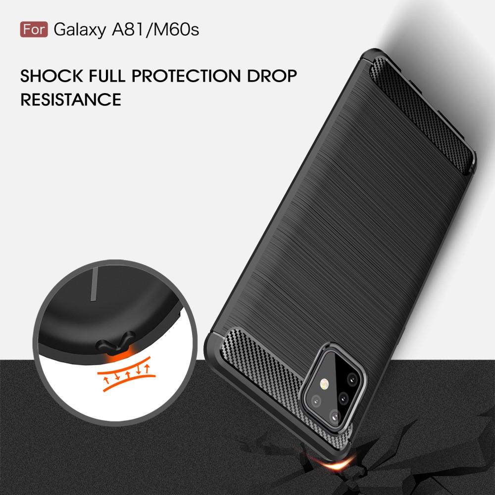 Brushed TPU Deksel Samsung Galaxy Note10 Lite Black