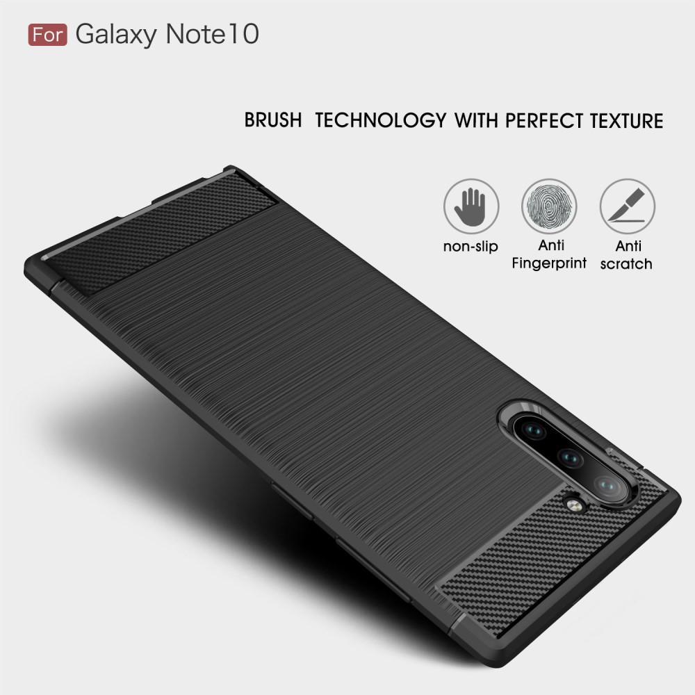 Brushed TPU Deksel Galaxy Note 10 Black