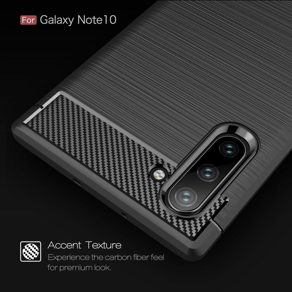Brushed TPU Deksel Galaxy Note 10 Black