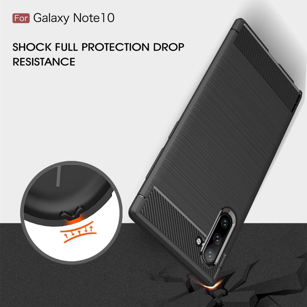 Brushed TPU Deksel Galaxy Note 10 Black