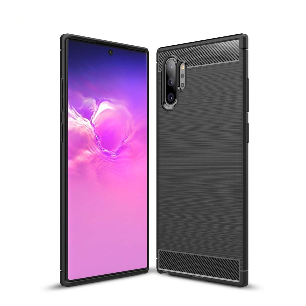 Brushed TPU Deksel Galaxy Note 10 Plus Black