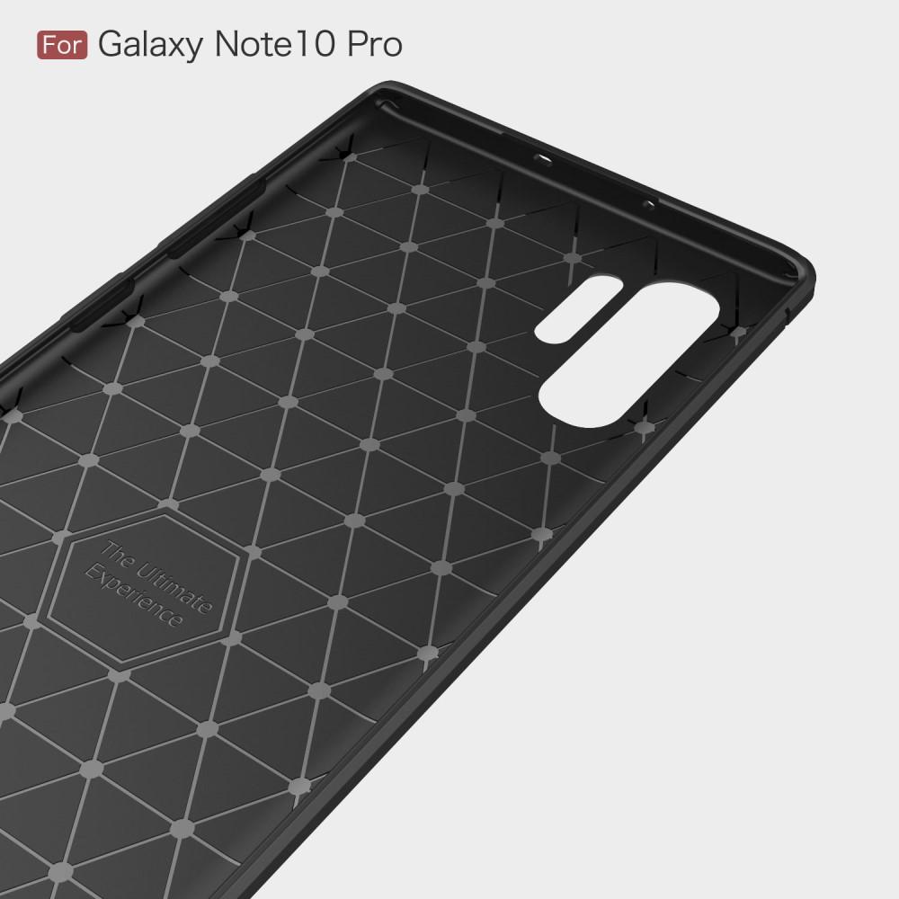 Brushed TPU Deksel Galaxy Note 10 Plus Black