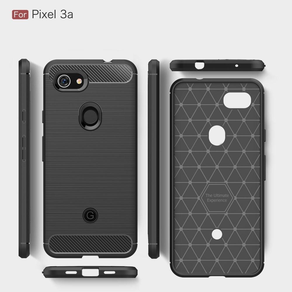 Brushed TPU Deksel Google Pixel 3a Black