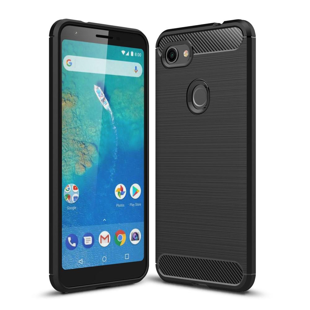 Brushed TPU Deksel Google Pixel 3a XL Black