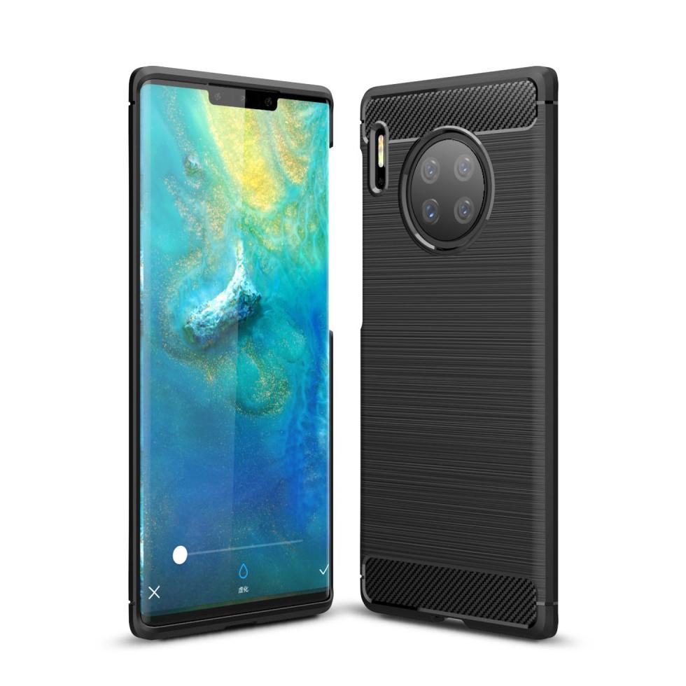 Brushed TPU Deksel Huawei Mate 30 Pro Black