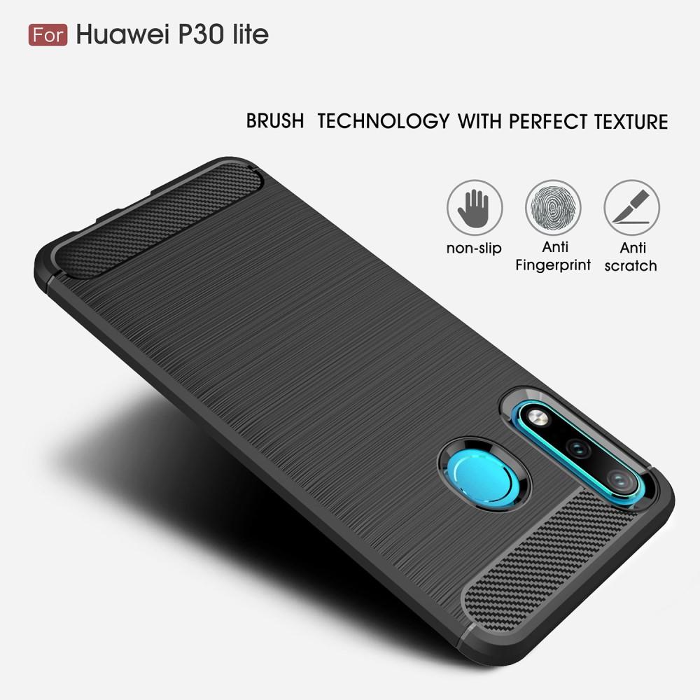 Brushed TPU Deksel Huawei P30 Lite black