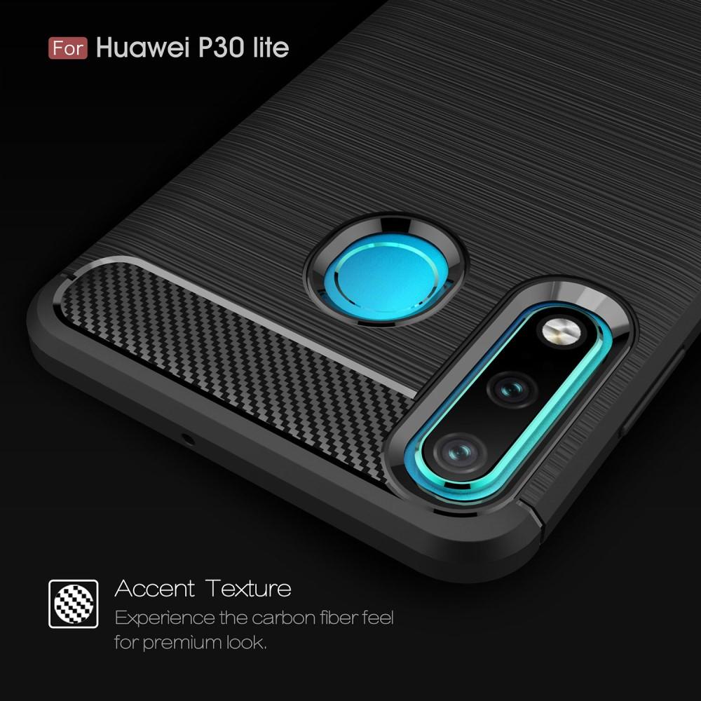 Brushed TPU Deksel Huawei P30 Lite black