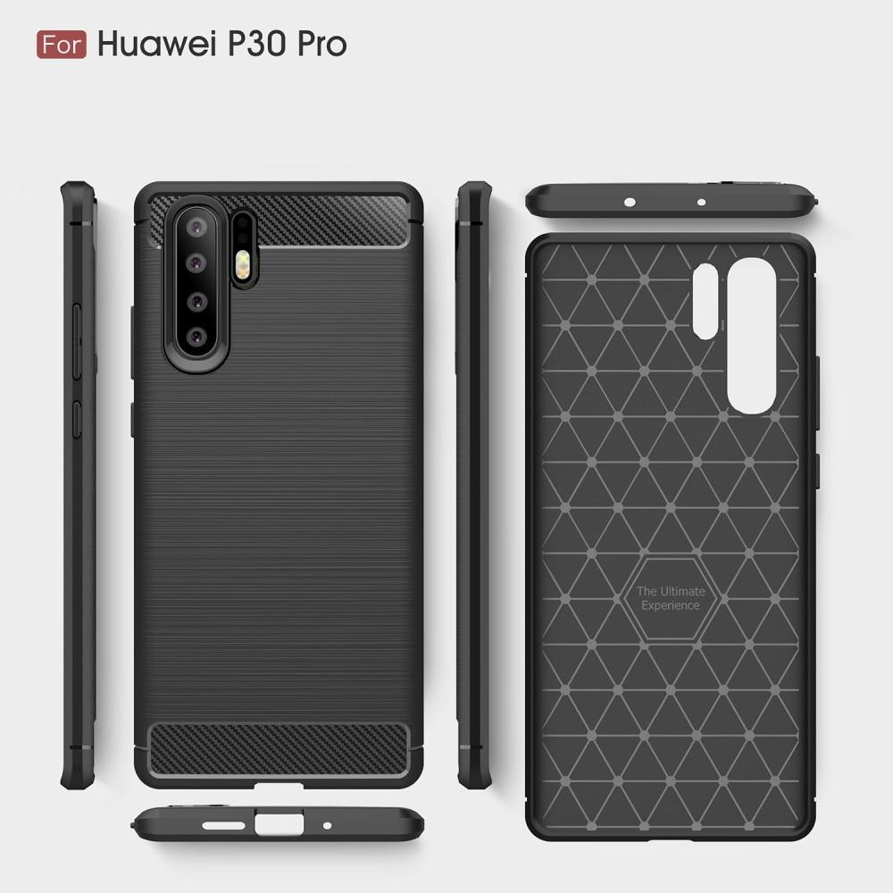 Brushed TPU Deksel Huawei P30 Pro black