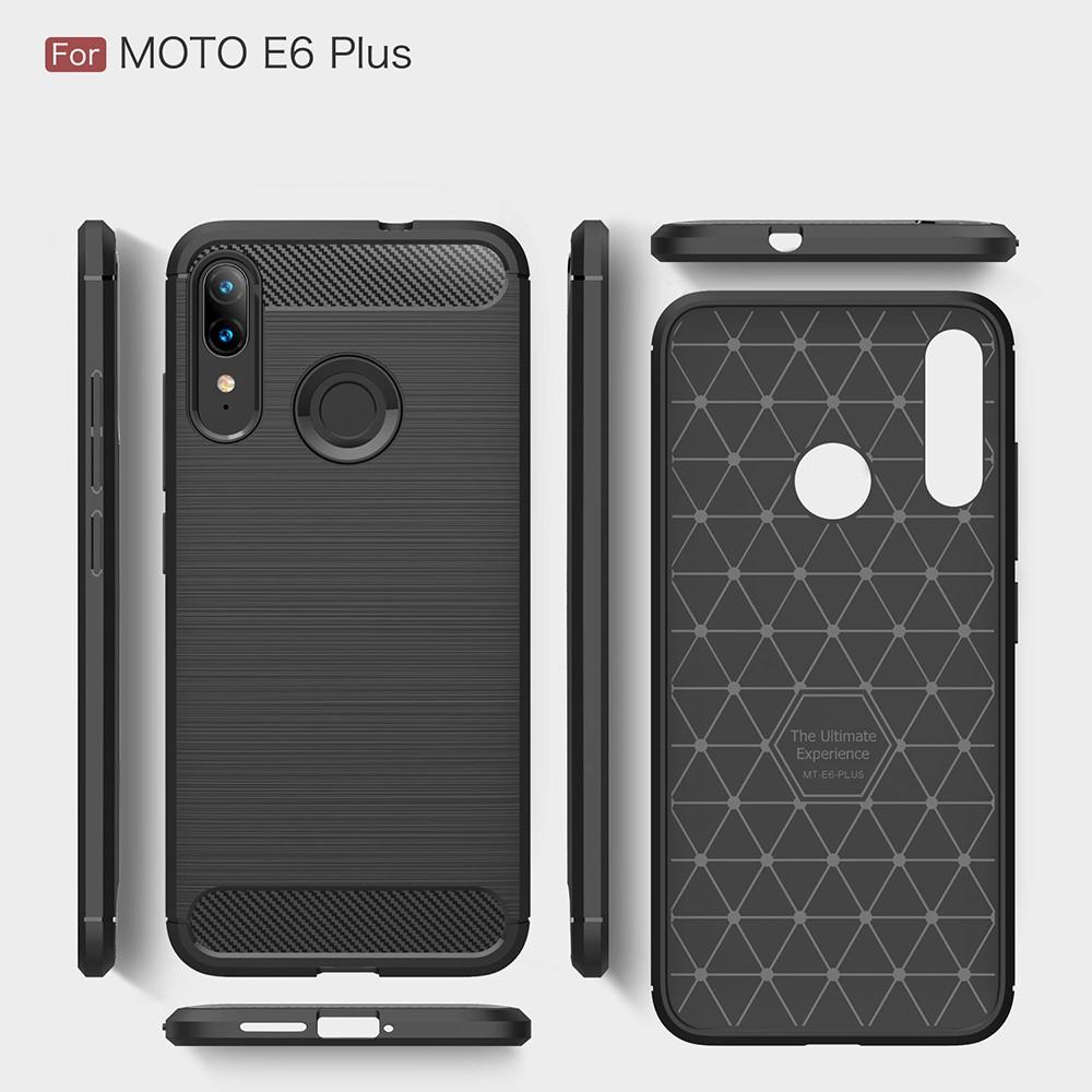 Brushed TPU Deksel Motorola Moto E6 Plus Black