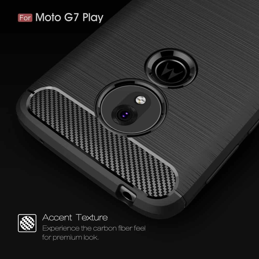 Brushed TPU Deksel Motorola Moto G7 Play Black