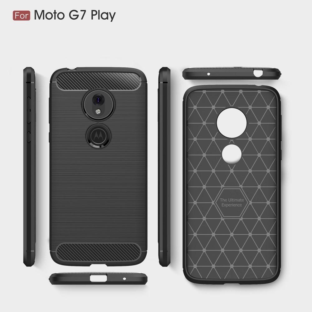 Brushed TPU Deksel Motorola Moto G7 Play Black