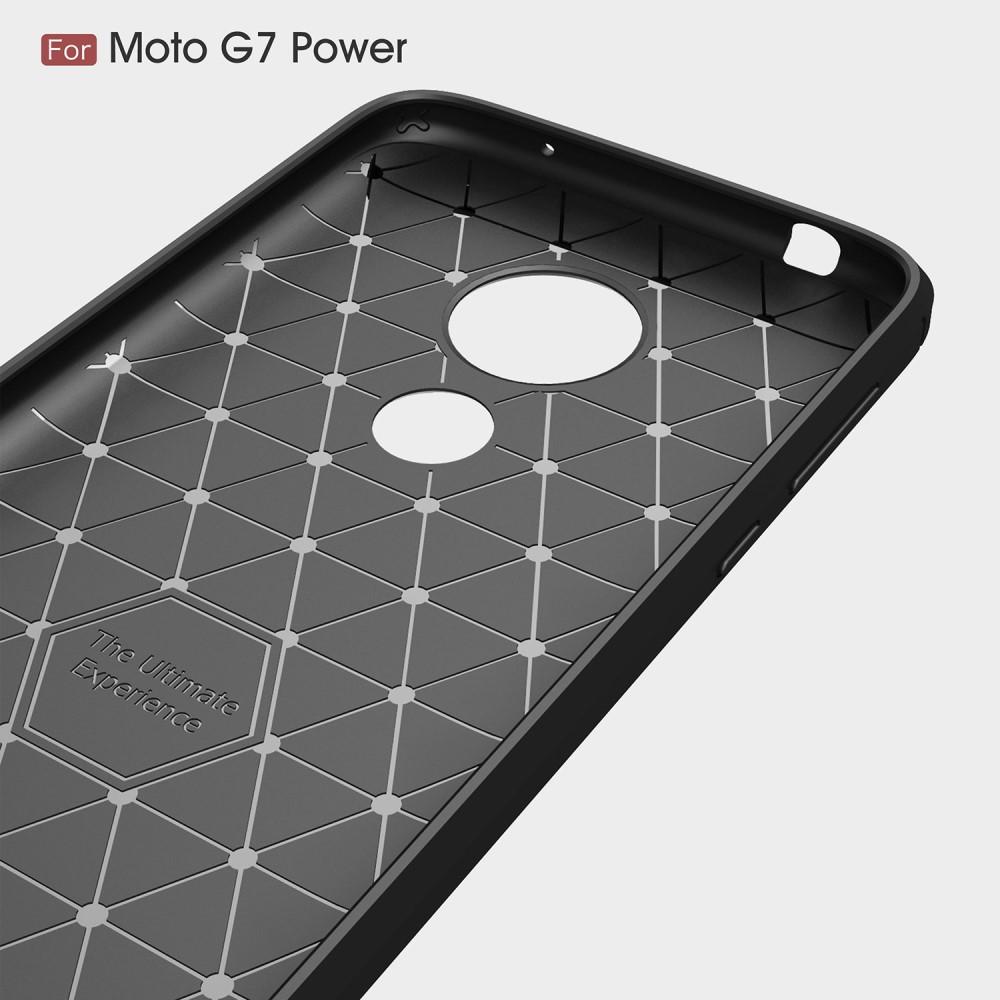 Brushed TPU Deksel Motorola Moto G7 Power Black