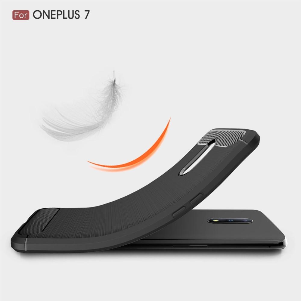 Brushed TPU Deksel OnePlus 7 Black