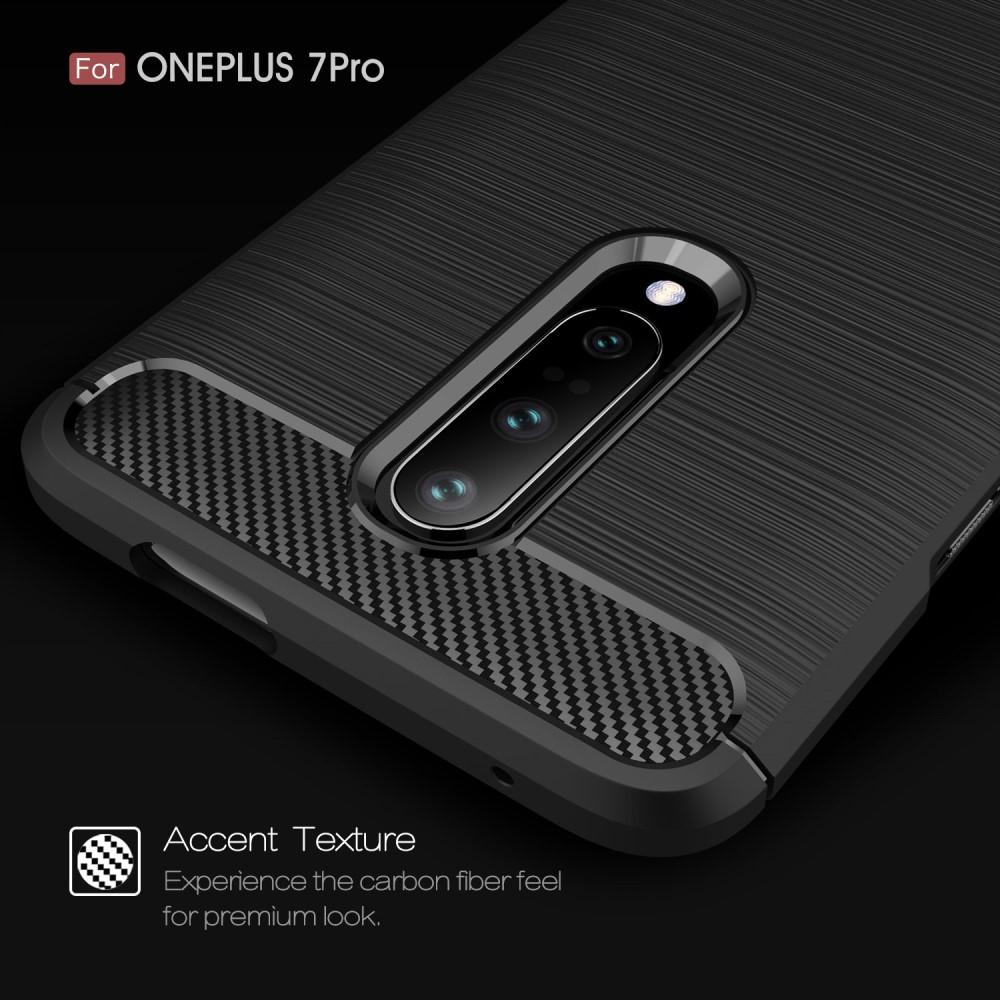 Brushed TPU Deksel OnePlus 7 Pro Black