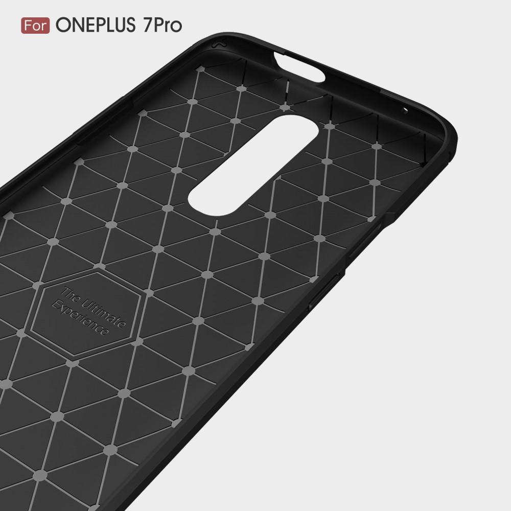 Brushed TPU Deksel OnePlus 7 Pro Black