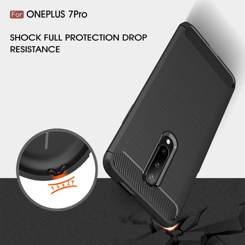 Brushed TPU Deksel OnePlus 7 Pro Black