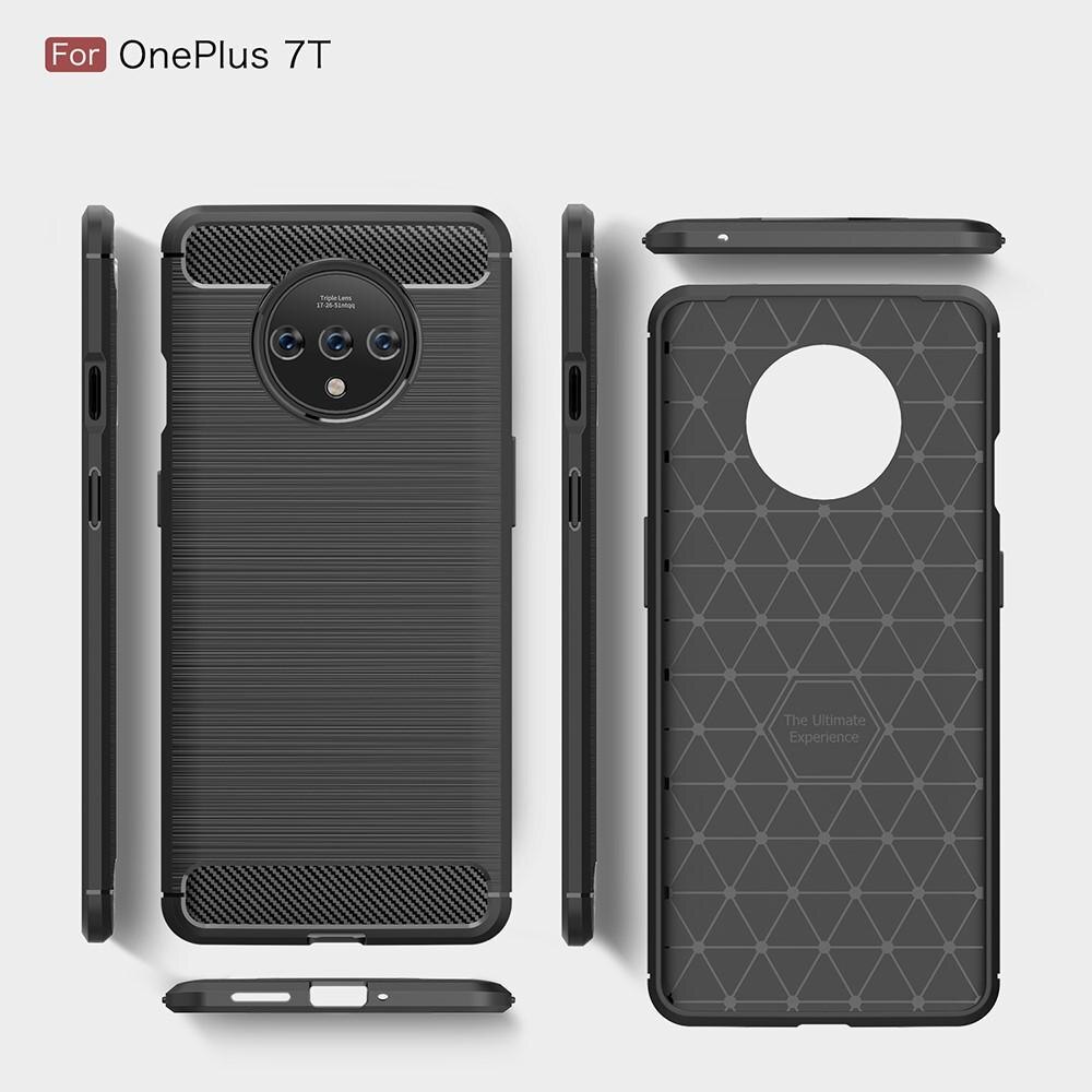 Brushed TPU Deksel OnePlus 7T Black