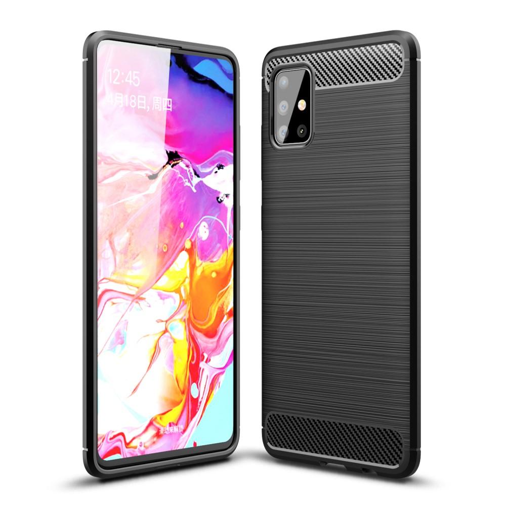 Samsung Galaxy A51 Deksel TPU Brushed Svart