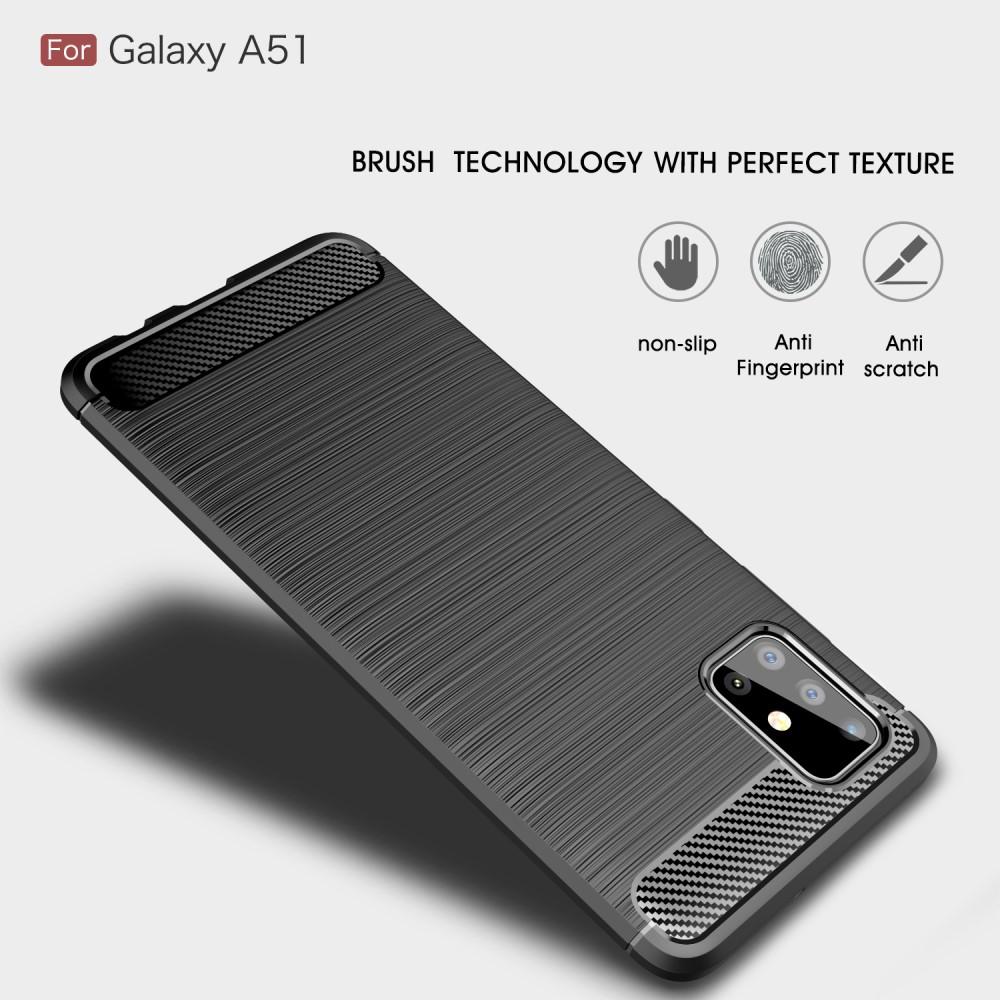 Samsung Galaxy A51 Deksel TPU Brushed Svart