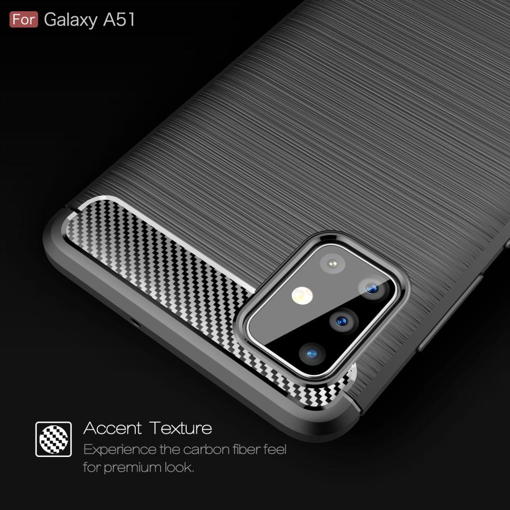 Samsung Galaxy A51 Deksel TPU Brushed Svart