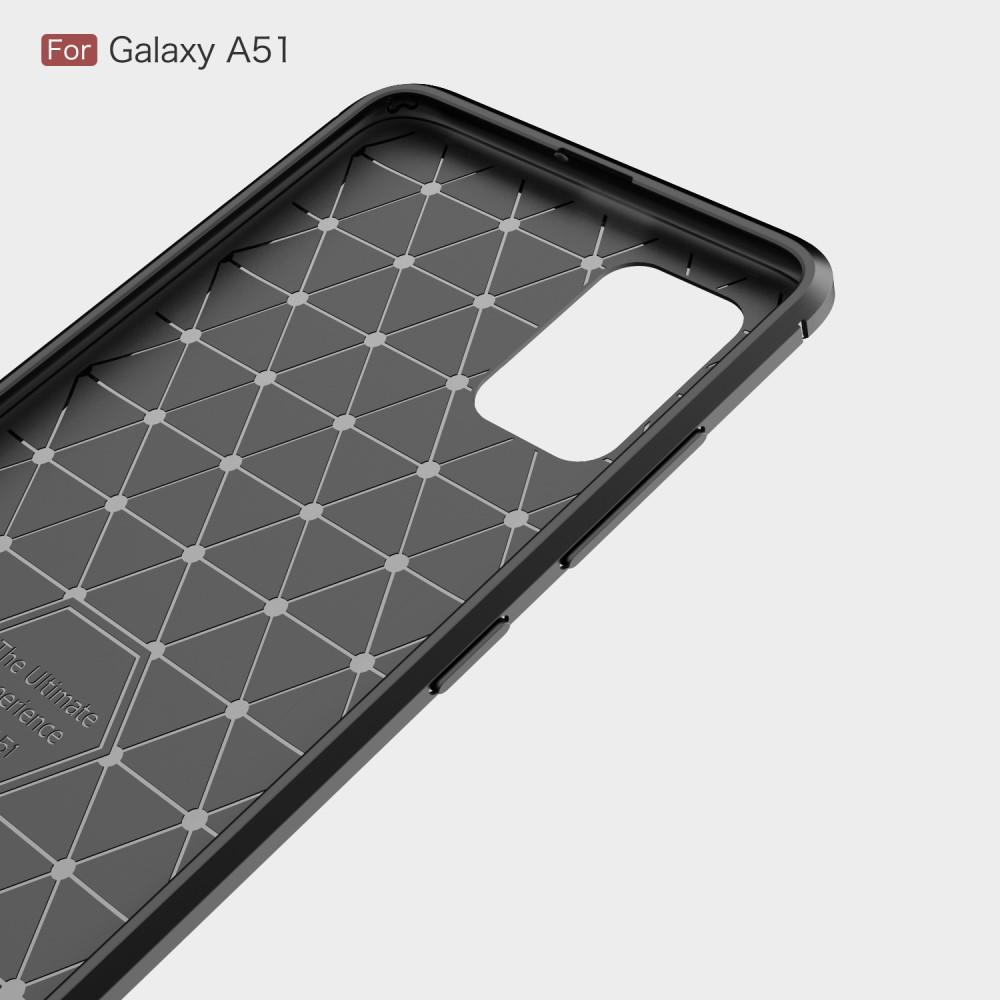 Samsung Galaxy A51 Deksel TPU Brushed Svart