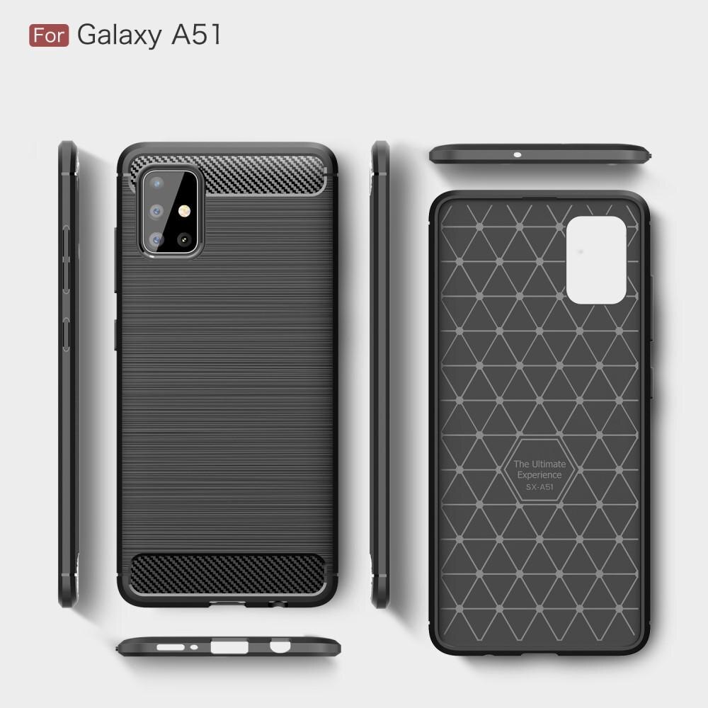 Samsung Galaxy A51 Deksel TPU Brushed Svart
