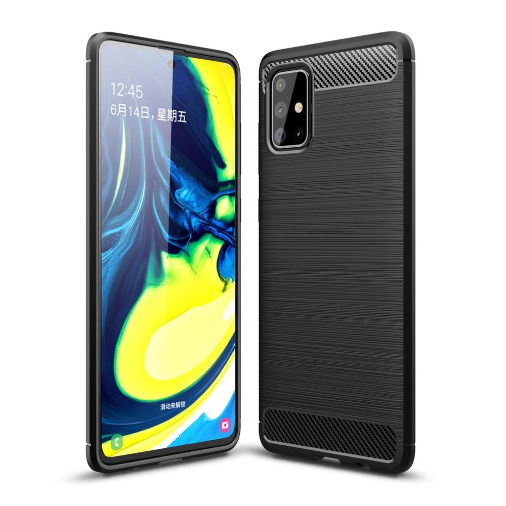 Samsung Galaxy A71 Deksel TPU Brushed Svart