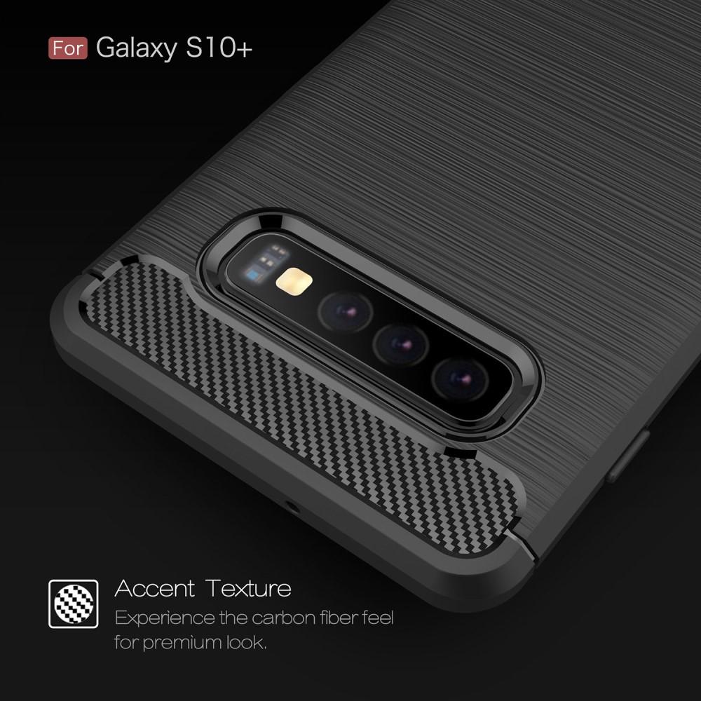 Samsung Galaxy S10 Plus Deksel TPU Brushed Svart