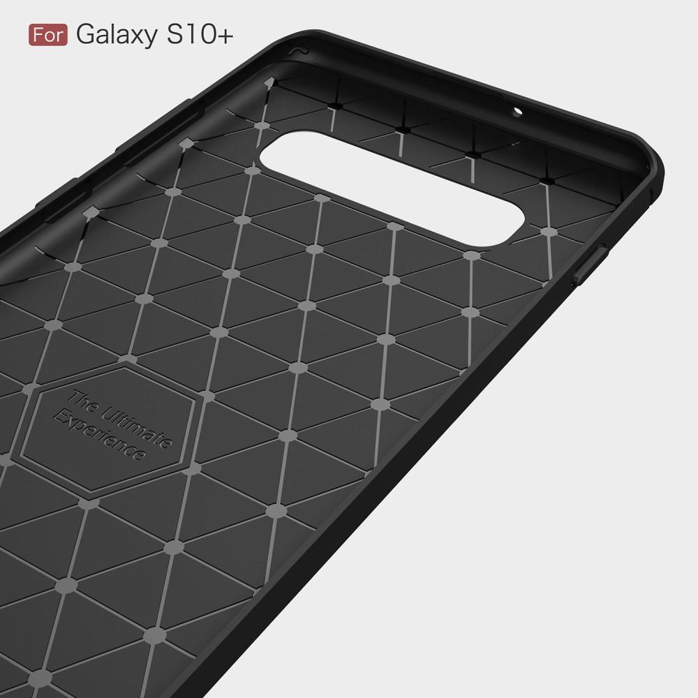 Samsung Galaxy S10 Plus Deksel TPU Brushed Svart