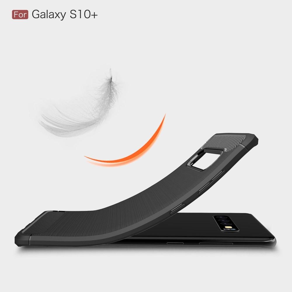 Brushed TPU Deksel Samsung Galaxy S10 Plus black