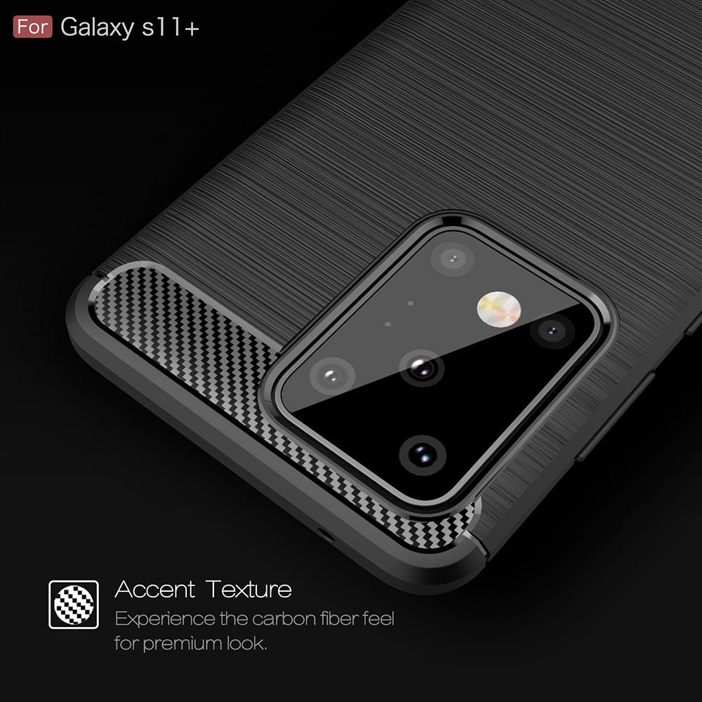 Brushed TPU Deksel Samsung Galaxy S20 Ultra Black