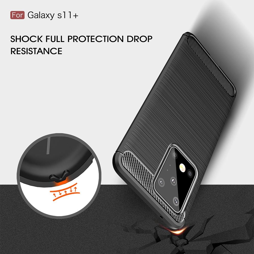 Brushed TPU Deksel Samsung Galaxy S20 Ultra Black