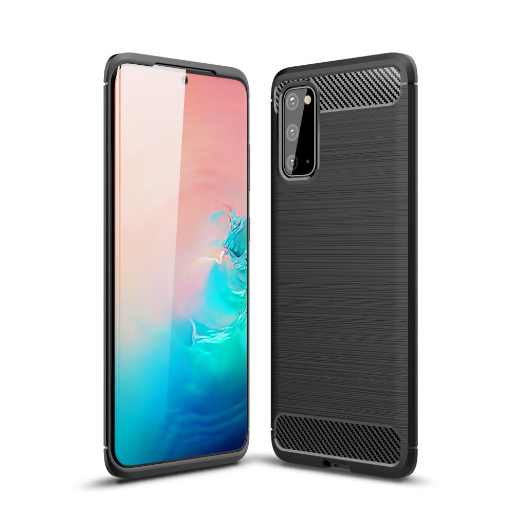 Brushed TPU Deksel Samsung Galaxy S20 Black