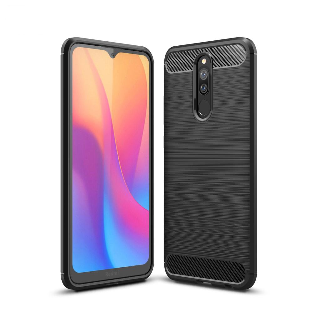 Brushed TPU Deksel Xiaomi Redmi 8/8A Black