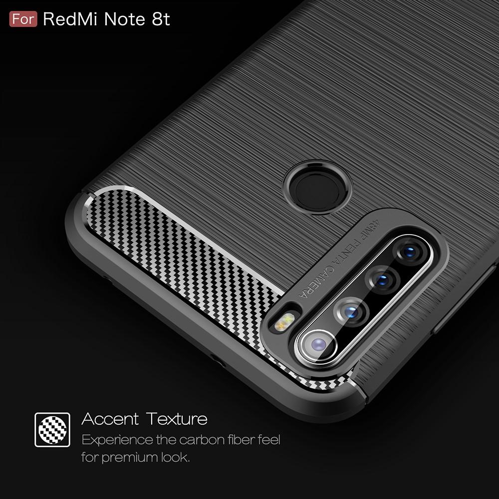 Brushed TPU Deksel Xiaomi Redmi Note 8T Black