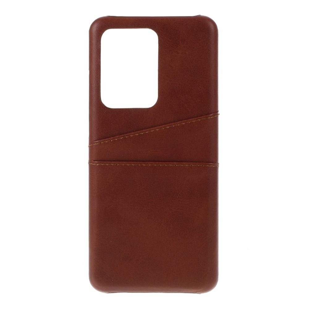 Card Slots Case Samsung Galaxy S20 Ultra brun