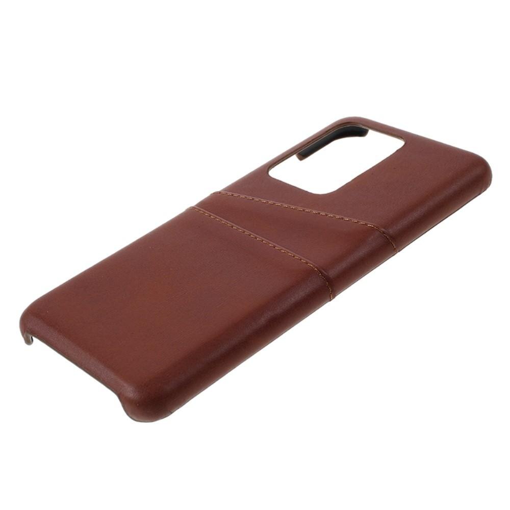 Card Slots Case Samsung Galaxy S20 Ultra brun