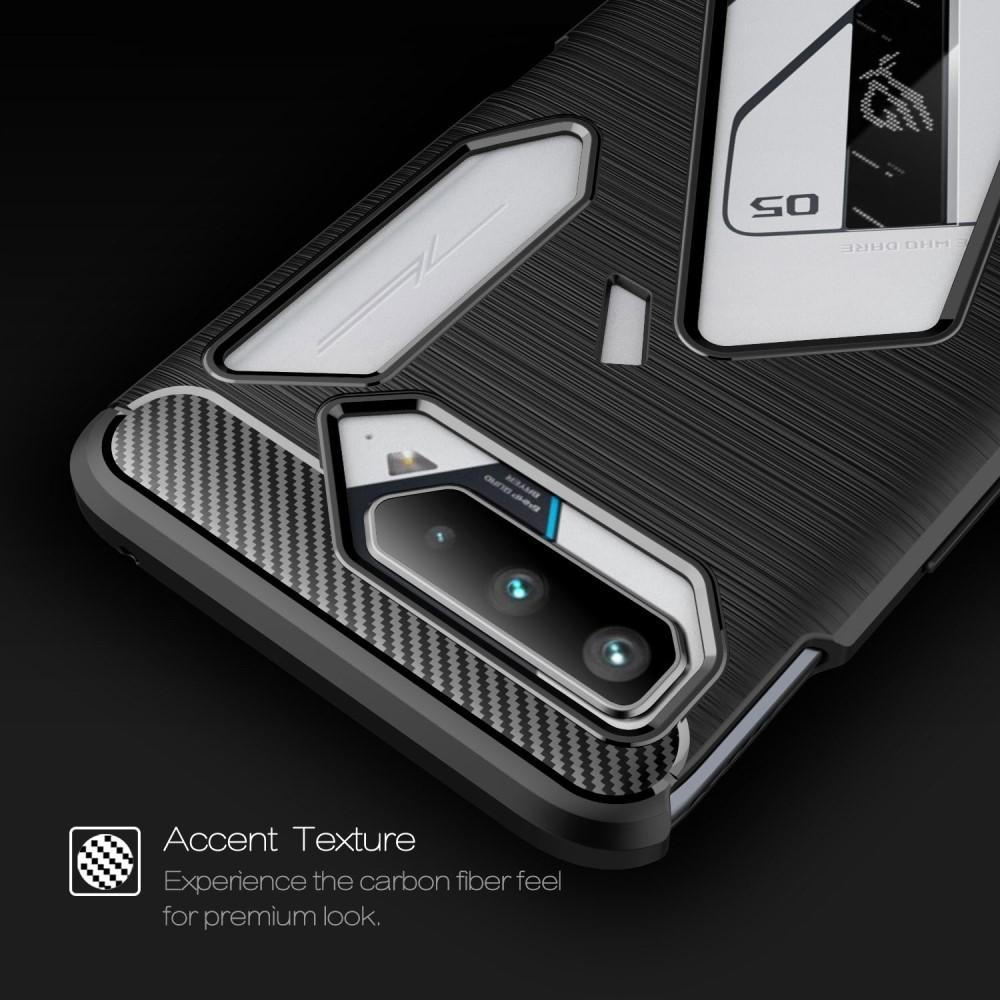 Brushed TPU Deksel Asus ROG Phone 5 Black