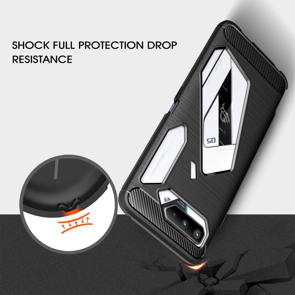 Brushed TPU Deksel Asus ROG Phone 5 Black