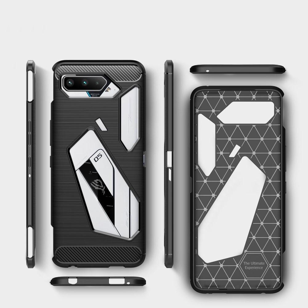 Brushed TPU Deksel Asus ROG Phone 5 Black