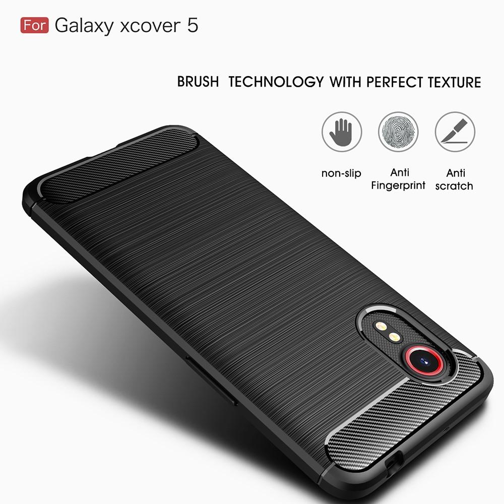 Brushed TPU Deksel Galaxy Xcover 5 Black