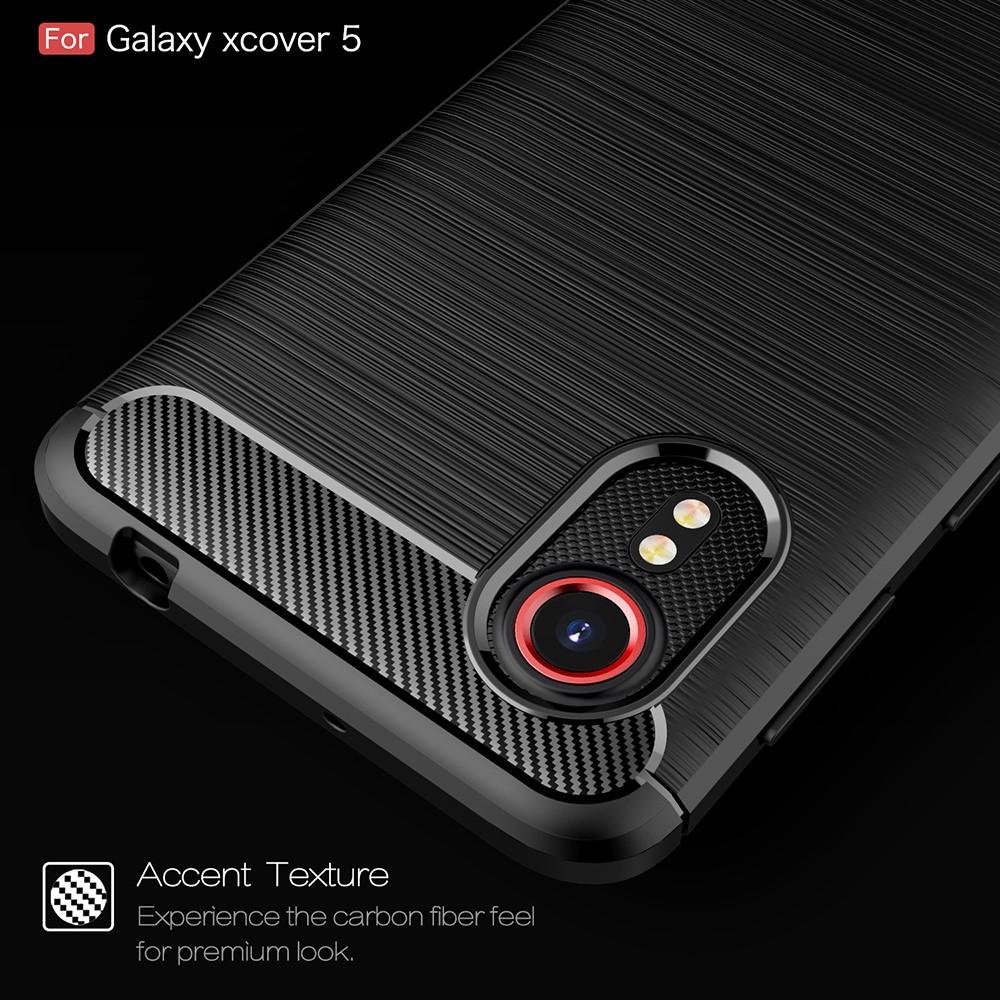 Brushed TPU Deksel Galaxy Xcover 5 Black