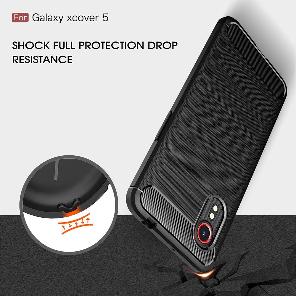Samsung Galaxy Xcover 5 Deksel TPU Brushed Svart