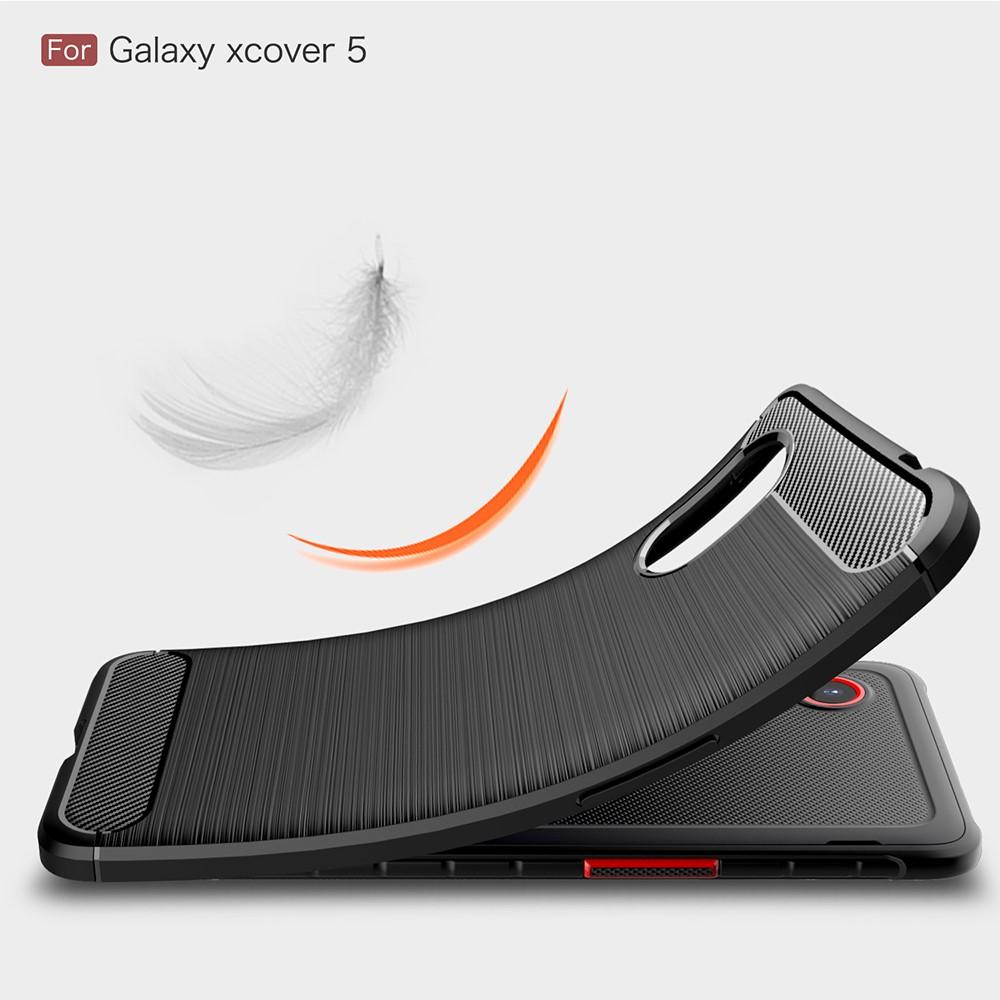 Brushed TPU Deksel Galaxy Xcover 5 Black