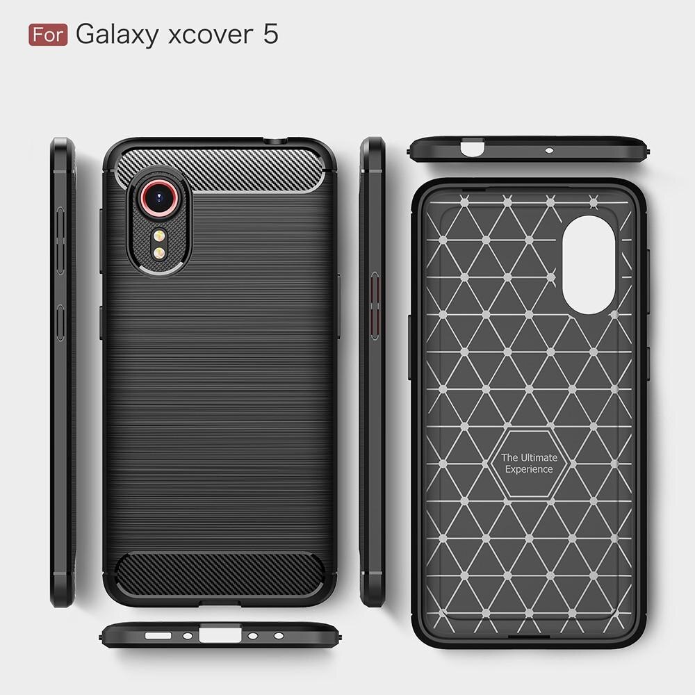 Brushed TPU Deksel Galaxy Xcover 5 Black